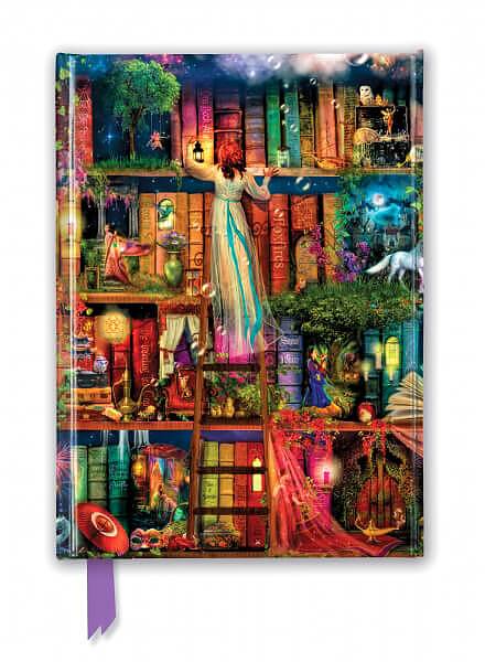 Aimee Stewart  : Treasure Hunt Bookshelves - Skrivbok med magnetlås linjerad A5