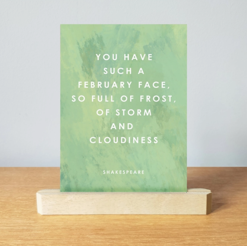 Bookishly : Postcard Set Year of Literary Quotes - 12 vykort med månadscitat för hela året - köp till smarta bordshållaren! - 4
