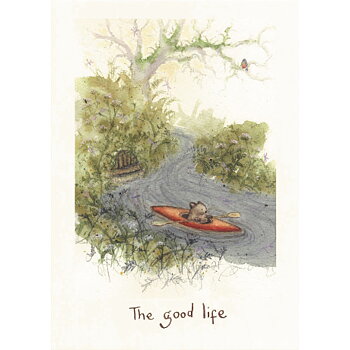Fran Evans : The Good Life - Dubbelt kort med kuvert