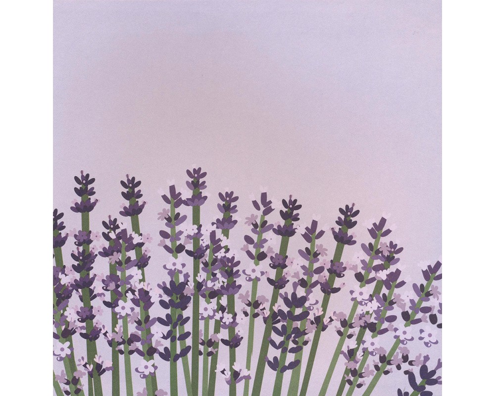 Flowers in the garden : Popup-kort med lavendel som vecklar ut sig - 2