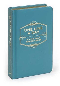 One Line a Day : Femårsdagbok med skinnkänsla i A6+