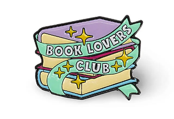 Book Lovers Club : Enamel Pin - Perfekt för alla i bokcirkelgänget!