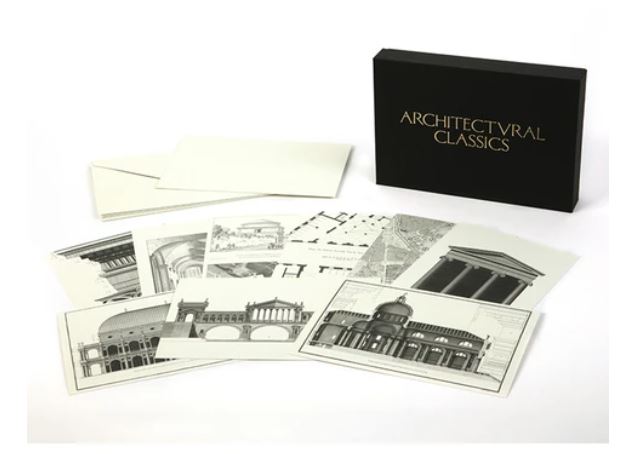Architectural Classics Notecards - Kortask med 20 kort och kuvert - 2