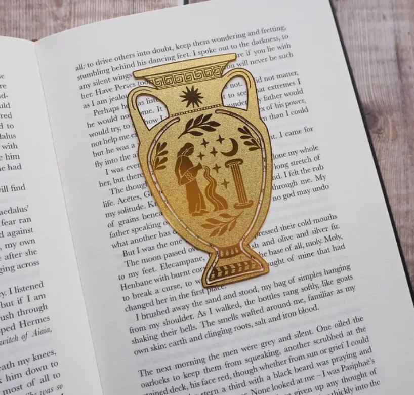 Literary Emporium Greek Vase Brass Bookmark Bokvännen