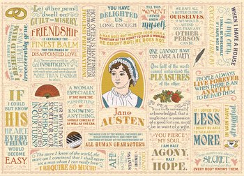 Jane Austen : Literary Quotes - Pussel 1000 bitar