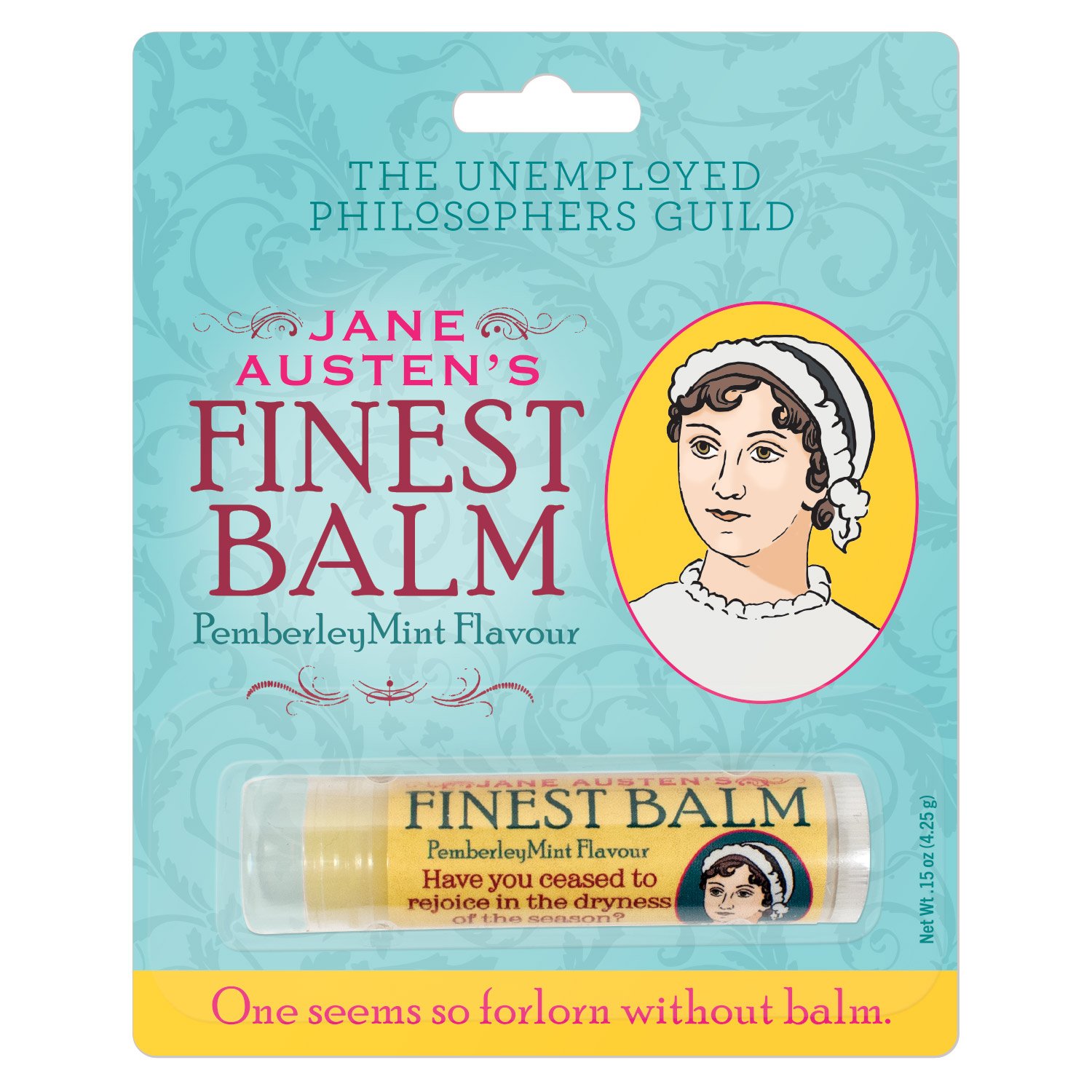 Jane Austen's Finest Lip Balm : Jane Austen-läppbalsam med pepparmintssmak