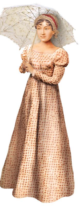 Quotable Notable : "Docka" Jane Austen - kort med kuvert