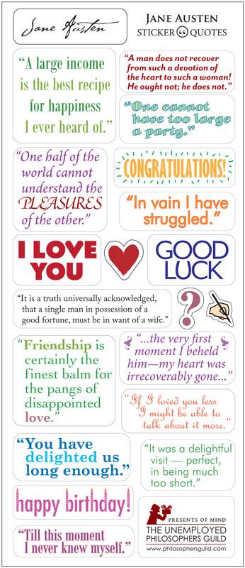 Quotable Notable : "Docka" Jane Austen - kort med kuvert - 2