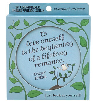 Compact Mirror : Oscar Wilde To love oneself is the beginning of a lifelong romance - Dubbel fickspegel