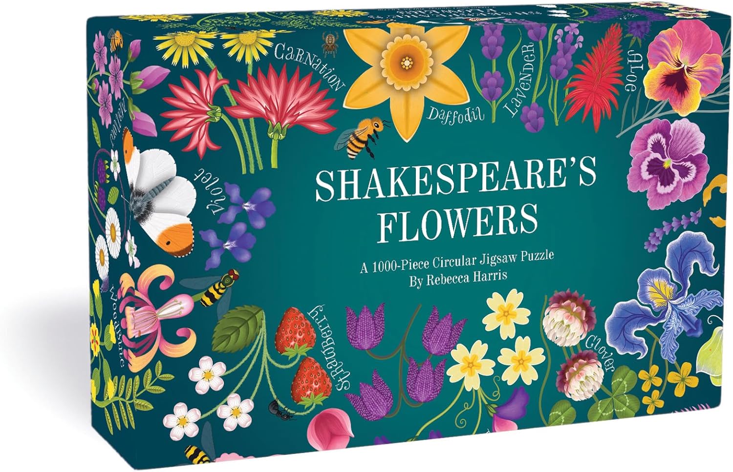 Shakespeare's Flowers : A Circular Jigsaw Puzzle - Pussel 1000 bitar