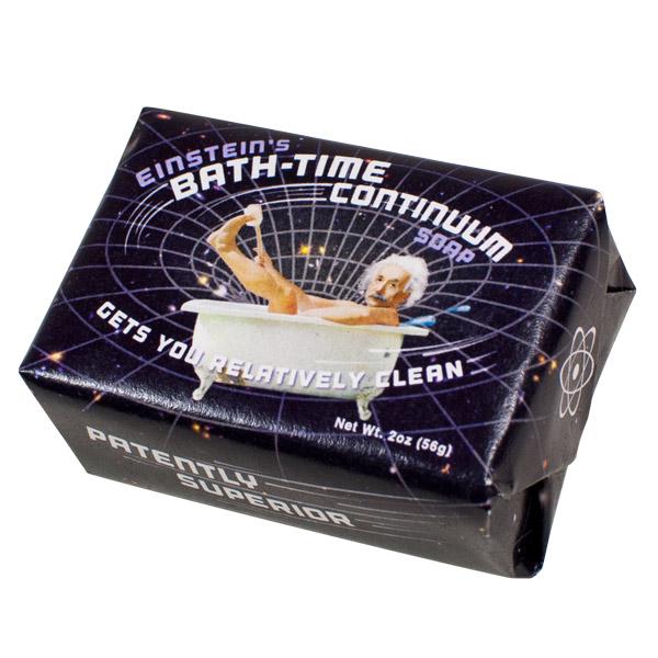 Einstein's Bath-Time Continuum Soap
