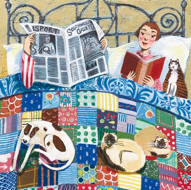 Stephanie Lambourne : Sunday Morning - Kort med kuvert