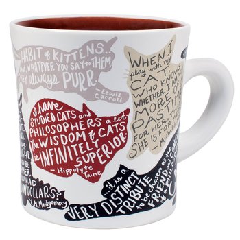 Literary Cat : Mug - Perfekta muggen för läsande kattvänner!