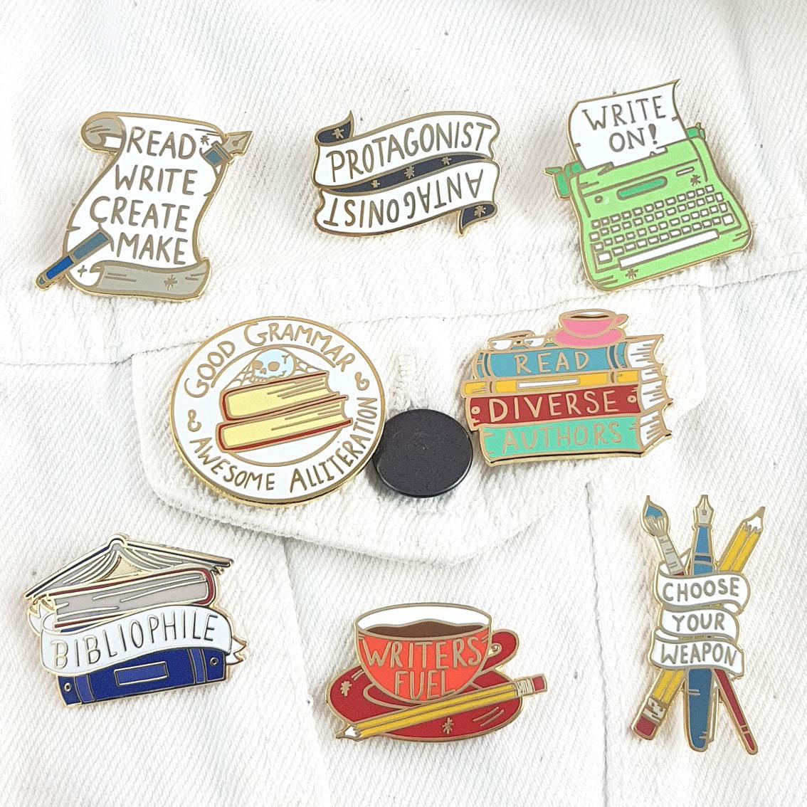 Good Grammar & Awesome Alliteration : Enamel Pin - 3