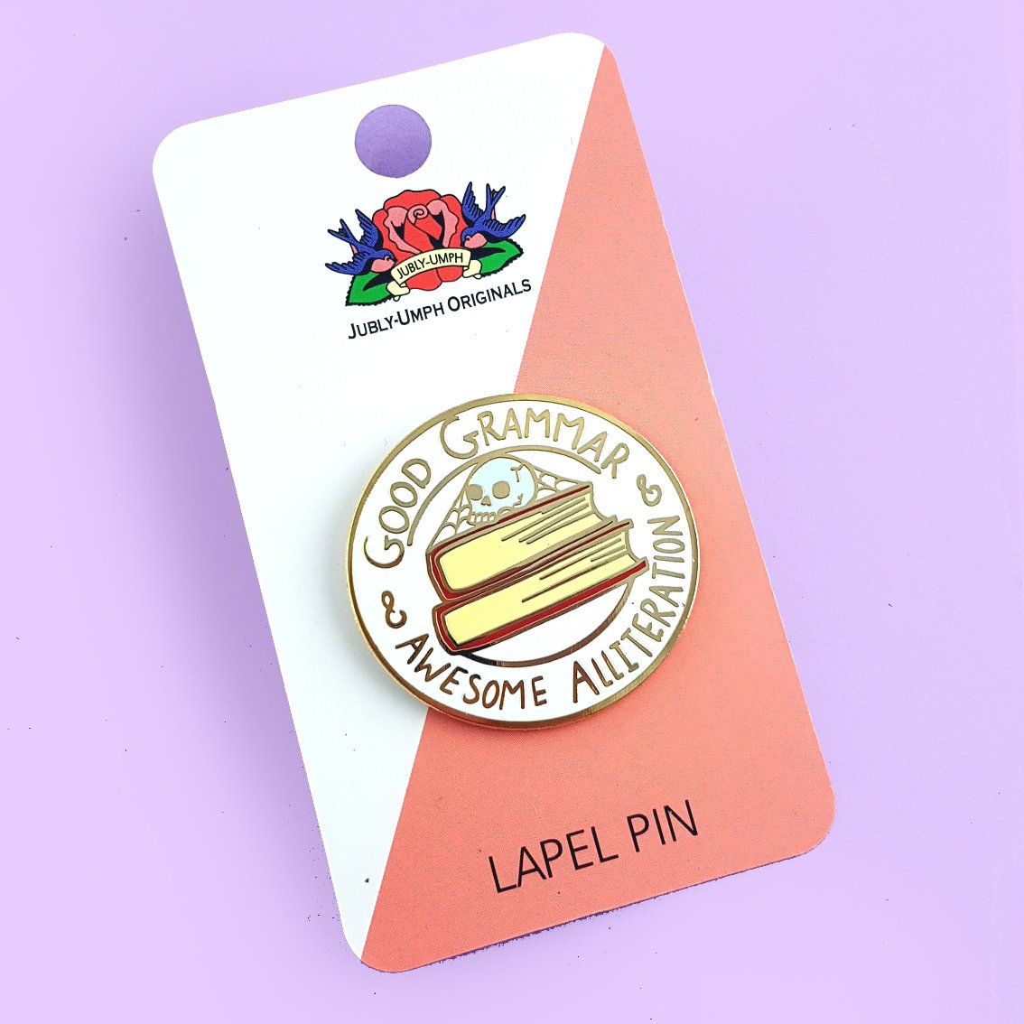 Good Grammar & Awesome Alliteration : Enamel Pin - 2