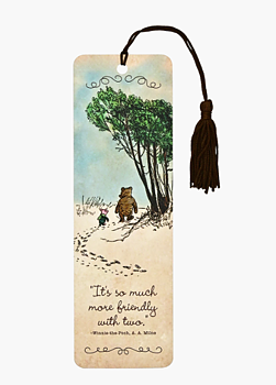 Winnie the Pooh :  It's so much more friendly - bokmärke med tofs 