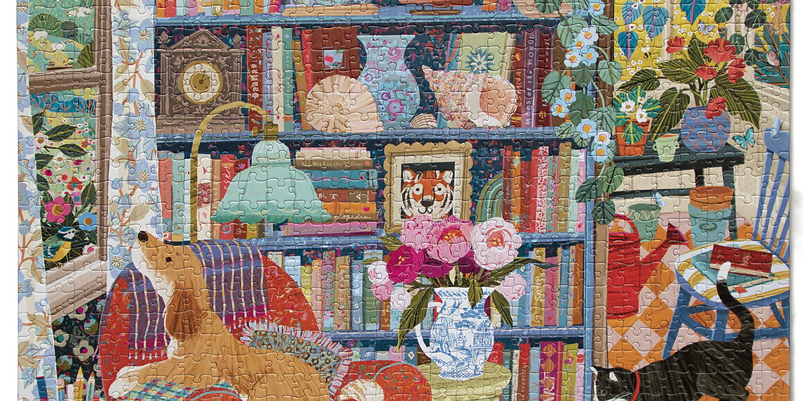 English Cottage Library : Pussel 1000 bitar