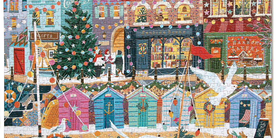 English Seaside Christmas : Pussel 1000 bitar