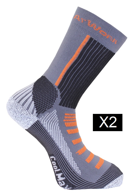 Tennisstrumpa coolmax 2-pack