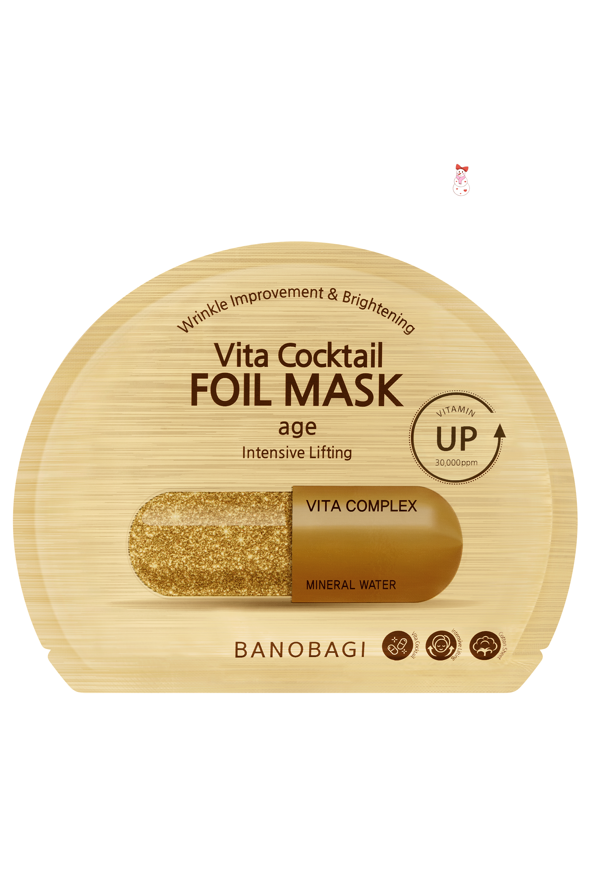 BANOBAGI - VITA GOLD COCKTAIL FOIL MASK AGE 30G / 1STK