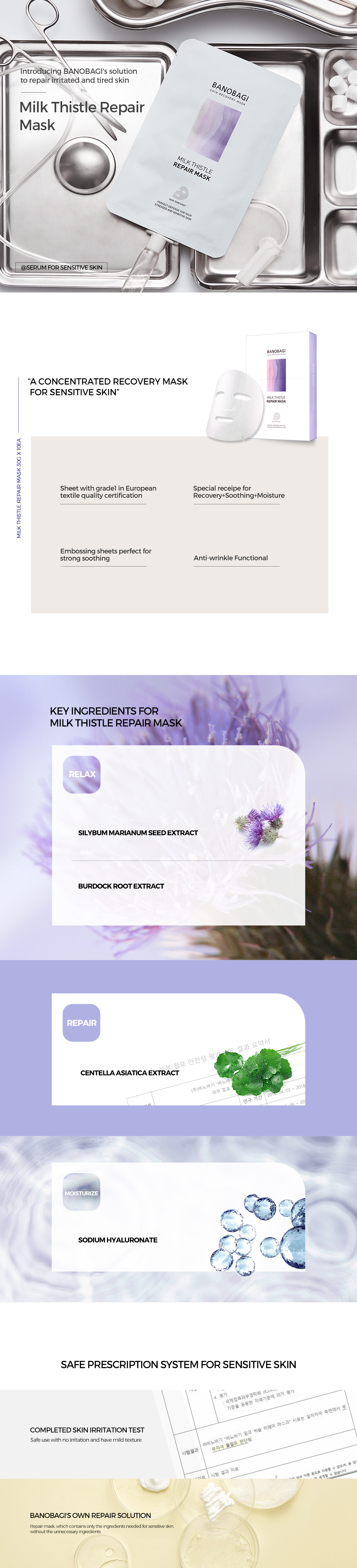 TILBUD UTLØPSDATO JUNI26 BANOBAGI - MILK THISTLE REPAIR MASK 1STK - 4