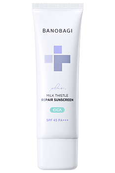 KORT UTLØPSDATO JUNI26 BANOBAGI - MILK THISTLE REPAIR CICA SUNSCREEN PLUS SPF45 PA+++ 50ML