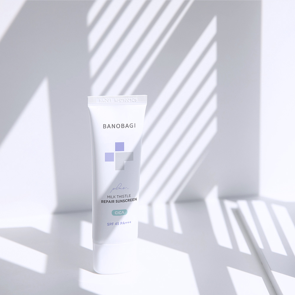KORT UTLØPSDATO JUNI26 BANOBAGI - MILK THISTLE REPAIR CICA SUNSCREEN PLUS SPF45 PA+++ 50ML - 6
