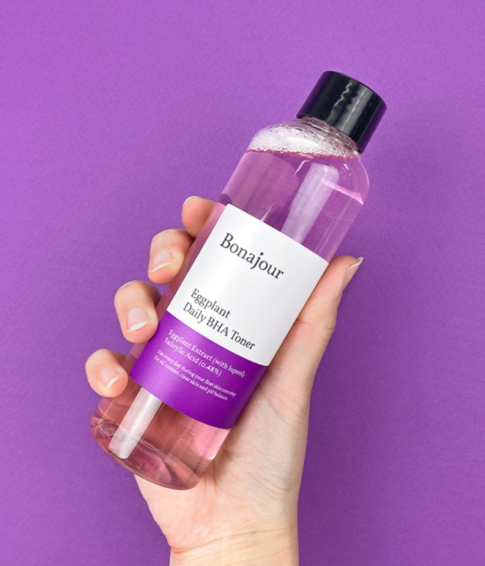 BONAJOUR - EGGPLANT DAILY BHA TONER 205ML - 4