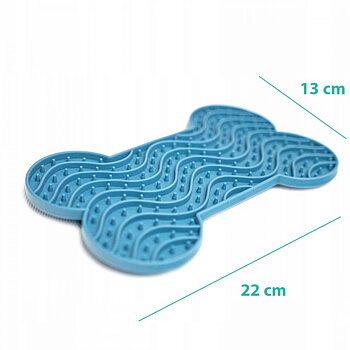 Lick pad Bone Medium med sugproppar
