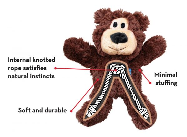 KONG Leksak Wild Knots Bear XS  - 2