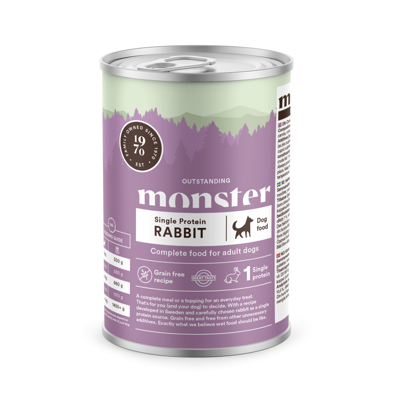 Monster våtfoder hund Rabbit