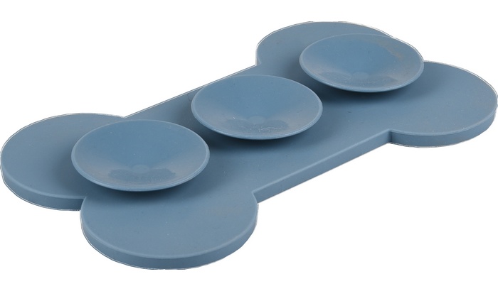 Lick pad Bone Large med sugproppar - 2