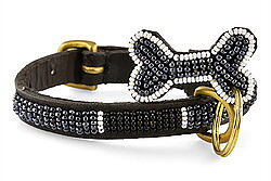 Zinj halsband Rafiki Black Micro