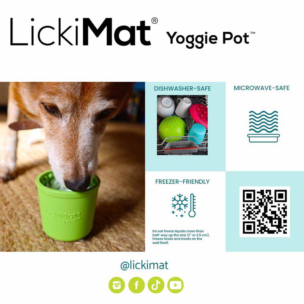 Lickimat Yoggie Pot Grön - 4