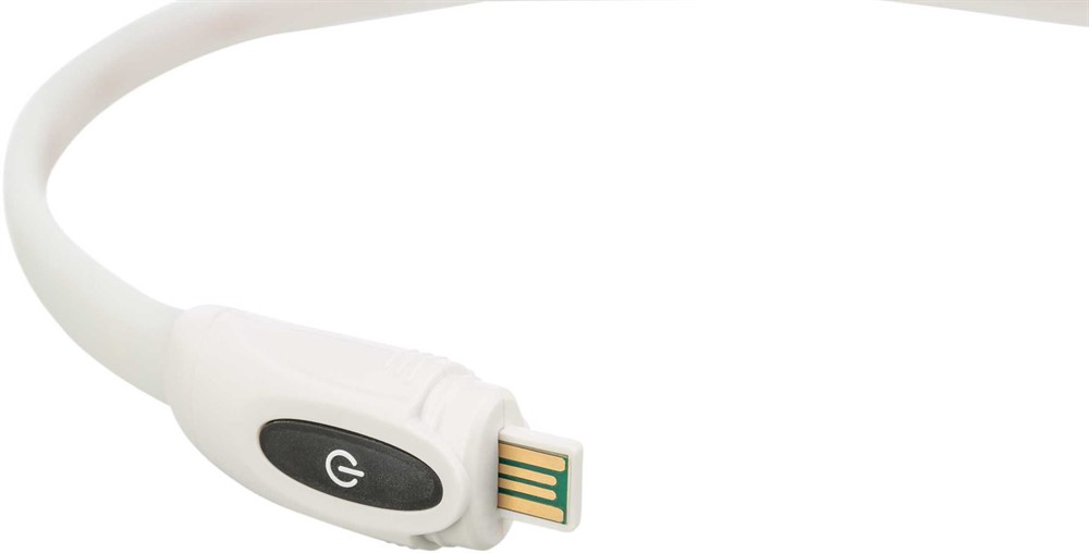 Flashring/ Halsband med ljus USB, XS-XL - 2