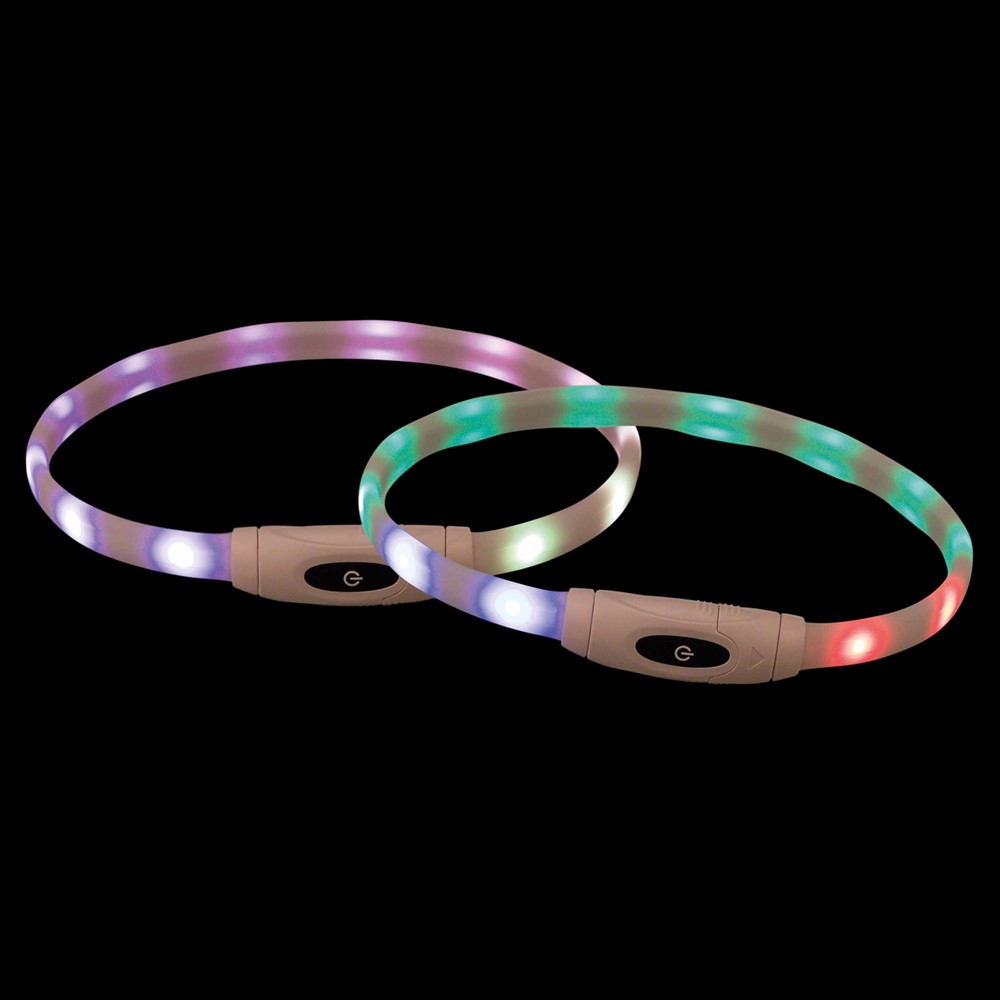 Flashring/ Halsband med ljus USB, XS-XL - 4