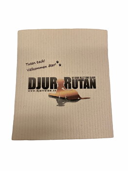 Disktrasa med Djurrutan-logo