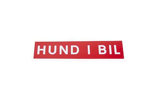 Magnetskylt Hund i Bil