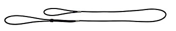 HUNTER Utställningskoppel Rundläder svart 140cm