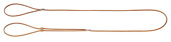 HUNTER Utställningskoppel Rundläder Natur 140cm