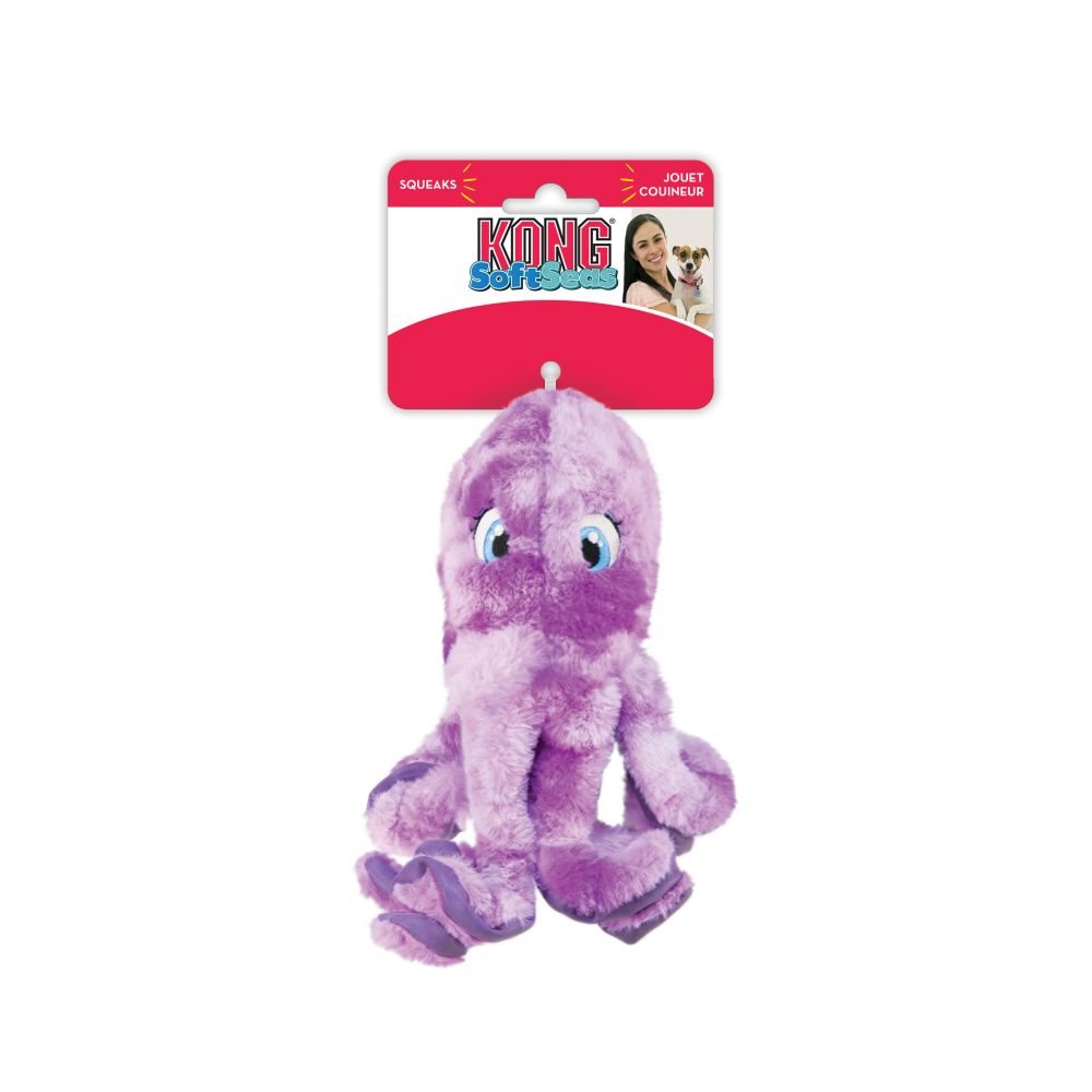 Hundleksak KONG SoftSeas Octopus S