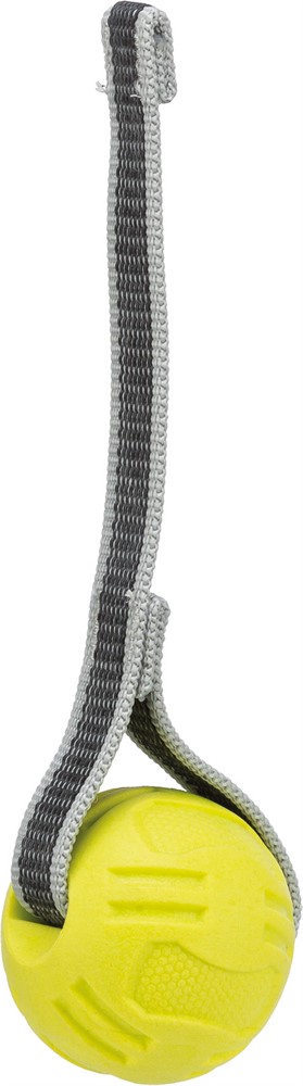 Hundleksak Sporting boll med strap, TPR