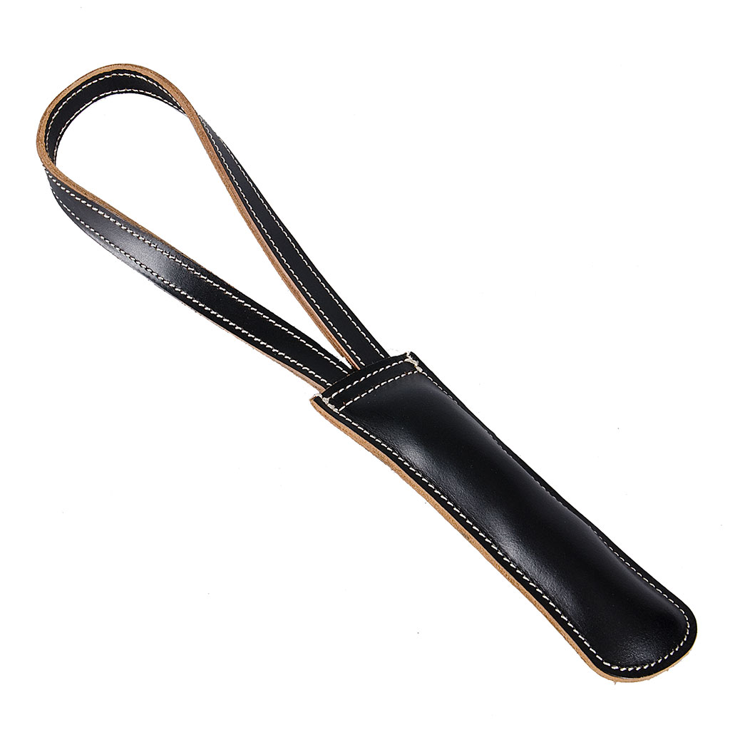 Läderrulle/ bitrulle med handtag