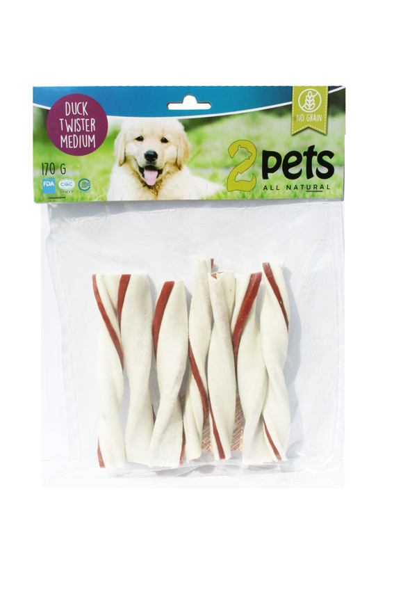 2pets Tuggtwister med ankfilé, Medium - 2
