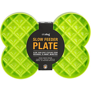 Slow feeder plate