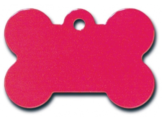 Graverad ID-bricka BEN L röd 2x4 cm