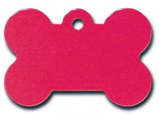 Graverad ID-bricka BEN L röd 2x4 cm