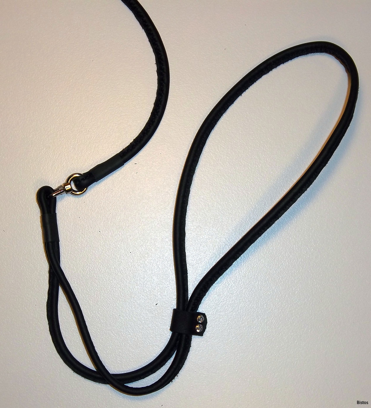 Utställningskoppel i skinn, ställbart - 3