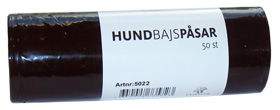 Bajspåsar med handtag Svart 50-p