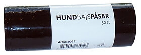 Bajspåsar med handtag Svart 50-p